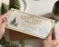 Personalised Nice List Certificate, North Pole Christmas Gift, Santa Certificate, Christmas Gift for Kids