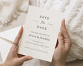 Personalised Save the Date Card, Wedding Save the Date Card, Simple Save the Date Cards, Minimal Save the Dates, Custom A6 5x7