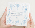 Personalised Wedding Card, Wedding Day Card, Congratulations Wedding Card, Wedding Card for Couple, Newlyweds Card, Bride and Groom Card