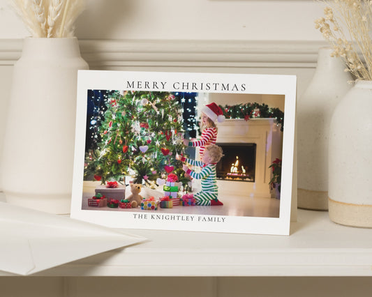 Personalised Photo Christmas Card, Pack of Christmas Cards, Family Christmas Cards, Pack of 10, 20, 50 or 100