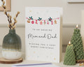 Mum and Dad Christmas Card, Christmas Card for Parents, Xmas Card for Mum, Xmas Card for Dad, Cute Family Christmas Card