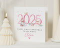 First Christmas Card for Niece, Personalised Niece Christmas Card, Baby Girl Christmas Card, 2025 Christmas Card, Cute Animal Card