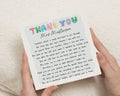 SEN Teacher Thank You Card, Autism Teacher Card, Personalised Teacher Card, Thank You Teacher Card, Teaching Assistant Card, Poem Card