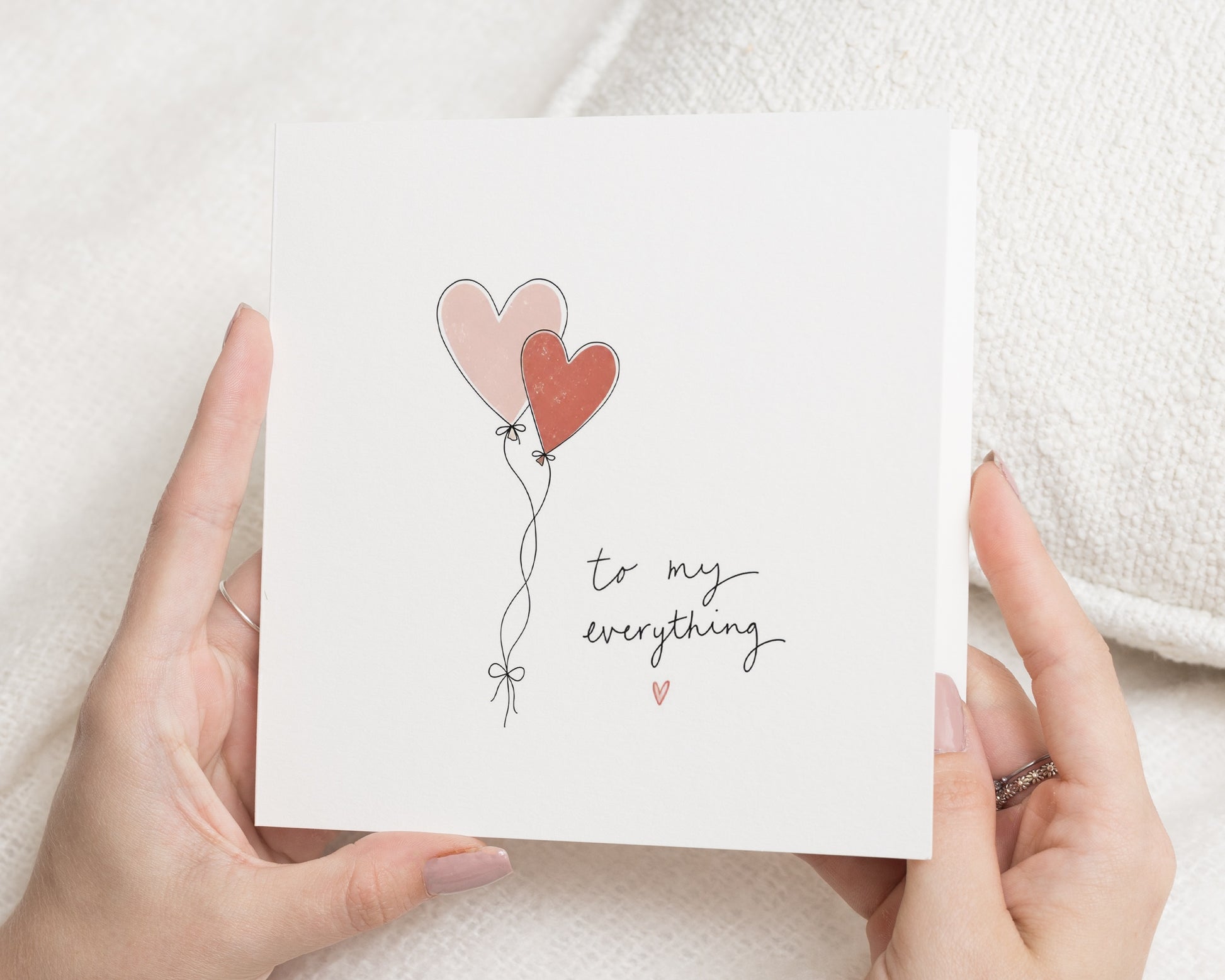 Anniversary Card, Valentines Day Card, Love Card for Husband, Wife Card, Boyfriend Card, Girlfriend Card, To My Everything Card