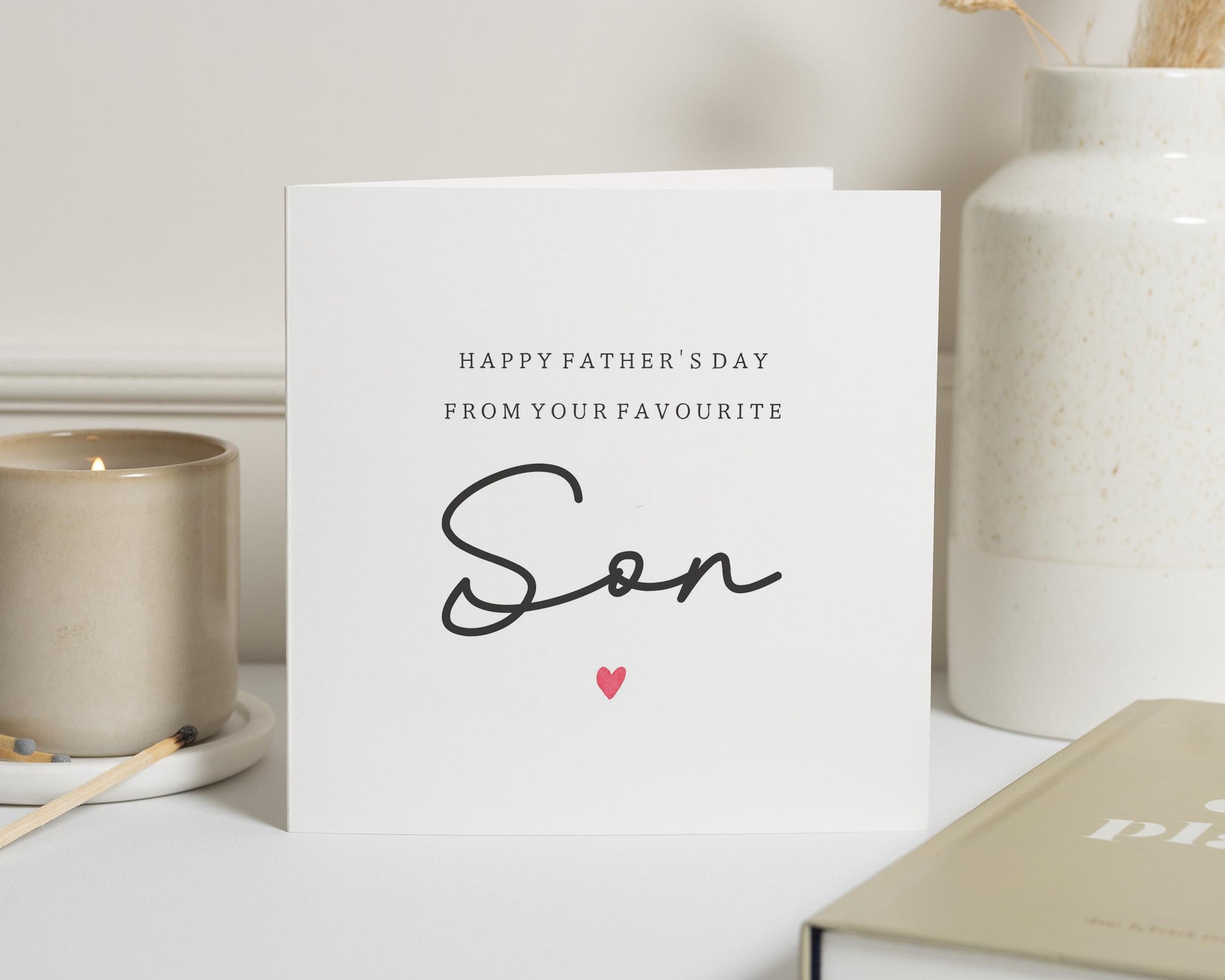 Fathers Day Card from Son, Fathers Day Card for Dad, Happy Fathers Day Card, Favourite Son Card, Personalised Fathers Day Card