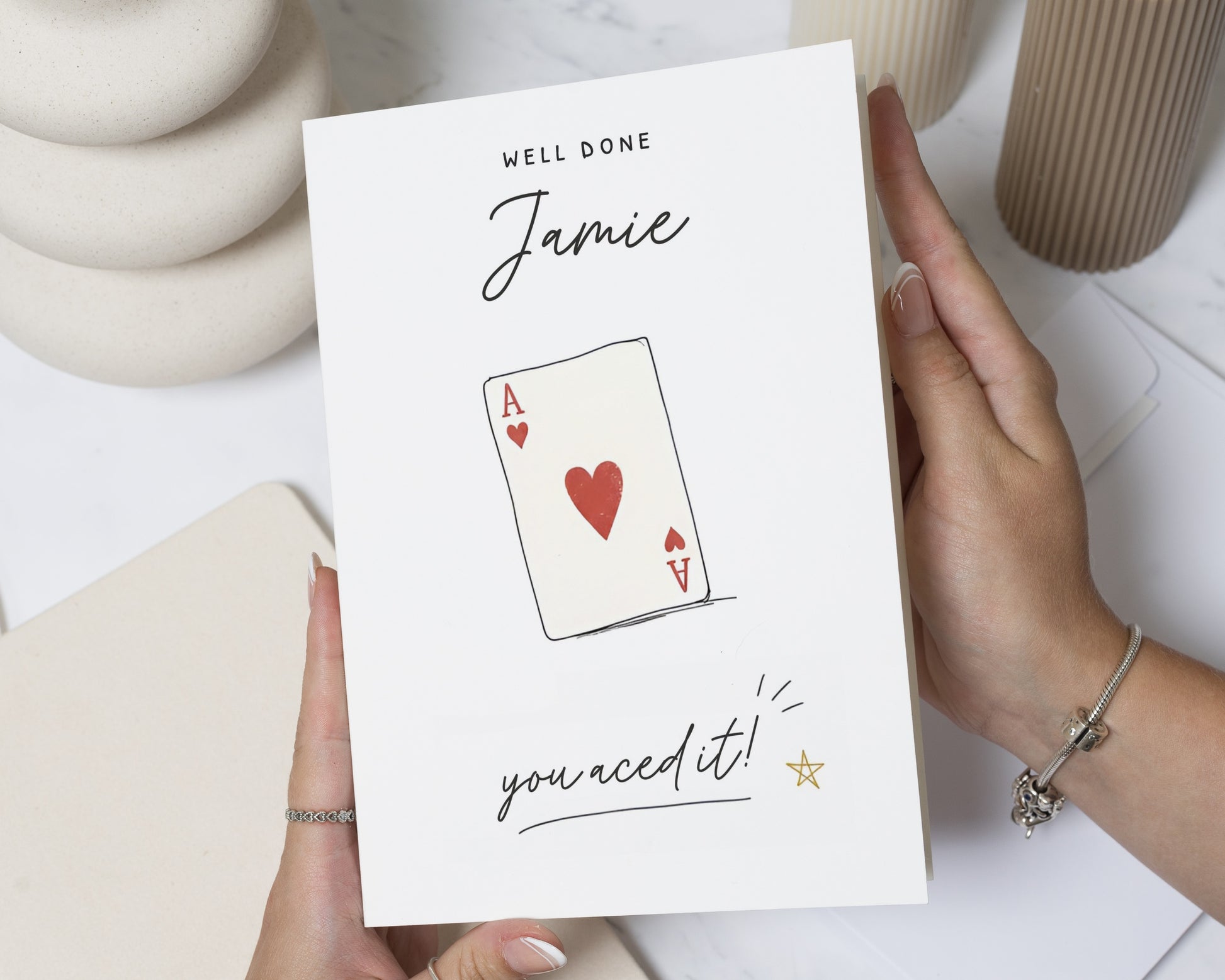 Personalised Exam Card, Well Done Card, Congratulations Card, You Aced It Card, Passed Exam Card, Results Day Card, Graduation Card