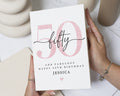 50th Birthday Card for Her, Personalised 50th Birthday Card, Fiftieth Birthday Card for Mum, Birthday Card for Friend, Sister Card