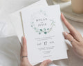 Sage Green Wedding Invitations, Eucalyptus Wedding Invite, Botanical Greenery Invitation Suite, Personalised Wedding Stationery