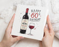 60th Birthday Card, 60th Birthday Card for Him, 60th Birthday Card for Her, Wine Birthday Card, Sixty Birthday Card, Milestone Birthday