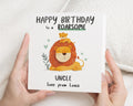 Birthday Card for Uncle, Lion Birthday Card, Birthday Card from Nephew, Roarsome Birthday Card, Personalised Birthday Card for Him