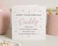 Valentines Day Card for Daddy, From the Bump Valentines Card, Cute Valentines Card for Dad, Personalised Daddy Valentines Card