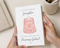 Personalised First Day at Primary School Card, Daughter School Card, 1st Day at School Card, Good Luck Card for Girl, Back to School Card
