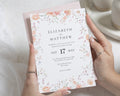 Blush Floral Wedding Invitations, Watercolour Wildflower Wedding Invites, Botanical Garden Invitation Suite, Personalised Invite