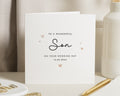 Wedding Card for Son, To a Wonderful Son on Your Wedding Day, Personalised Wedding Card, Son Wedding Card, Wedding Day Card for Him