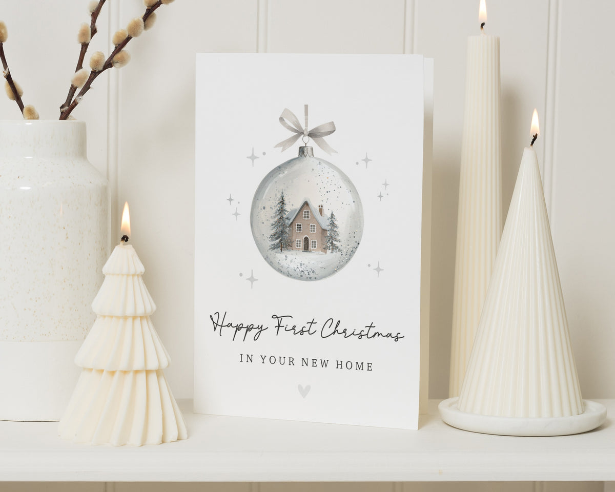 First Christmas Card, 1st Christmas Card, New Home Christmas Card, Christmas Card for New Home, New House Card, Housewarming Card