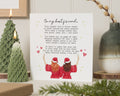 Christmas Card for Best Friend, Best Friend Christmas Card, Personalised Christmas Card for Her, Funny Christmas Card for Friend