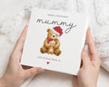 Christmas Card for Mummy, Personalised Bear Christmas Card, Christmas Card from Child, Cute Christmas Card for Mum, Mum Christmas Card