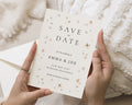 Personalised Save the Date Card, Wedding Save the Date Card, Wildflower Save the Date Cards, Floral Save the Dates, Simple Save the Date