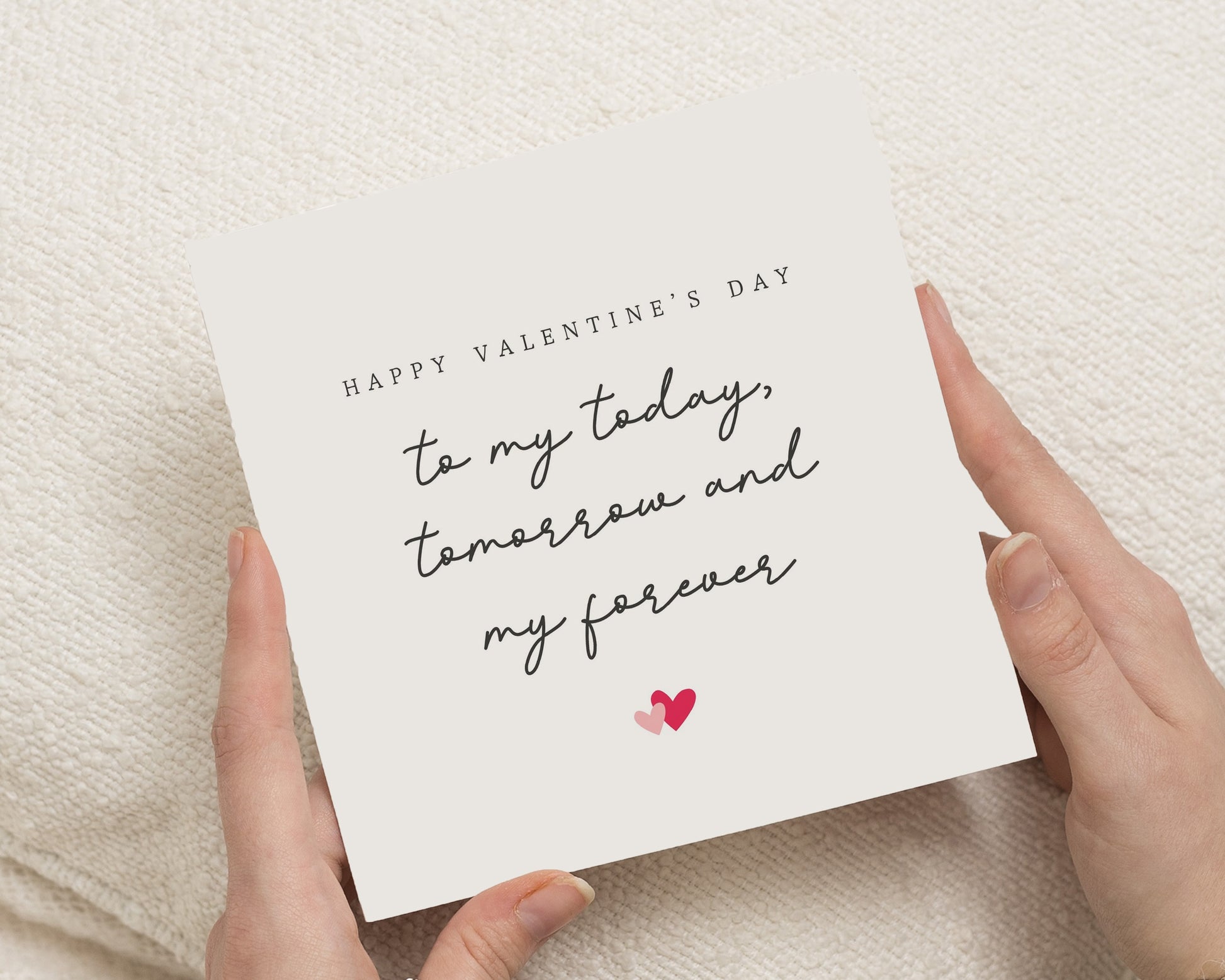 Valentines Day Card for Partner, Romantic Valentines Card, Valentines Card for Him, Valentines Card for Her, To My Forever Card
