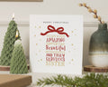 Christmas Card for Sister, Merry Christmas Card for Her, Sister Christmas Card, Personalised Christmas Card, Fabulous Sister Card