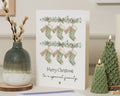 Personalised Christmas Card for Family, Family Christmas Card, Christmas Card for Families, Custom Stocking Xmas Card, Merry Christmas Card