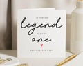 Fathers Day Card, Happy Fathers Day Card, Card for Dad, Fathers Day Card from Son, Fathers Day Card from Daughter, Legend Dad Card