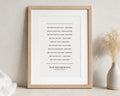 Personalised Soundtrack Print, Custom Song List Wall Art, Couple Gift, Anniversary Gift, Wedding Gift, Bedroom Wall Art