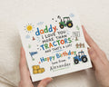 Birthday Card for Dad, Daddy Birthday Card, Tractor Birthday Card for Him, Personalised Birthday Card from Son or Daughter, Dad Card