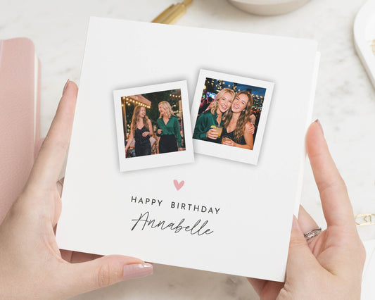Personalised Photo Birthday Card, Birthday Card for Friend, Best Friend Birthday Card, Birthday Card for Her, Custom Birthday Card