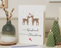 Christmas Card for Husband, Husband Christmas Card, Romantic Christmas Card, Cute Reindeer Card, Xmas Card for Him, Love Card