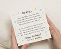Birthday Card for Daddy from Baby, Dad Birthday Card from Baby, Birthday Cards for Dad, Personalised Poem Birthday Card for Daddy