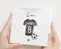 Birthday Card for Son, 8th Birthday Card, Personalised Football Birthday Card, Son Birthday Card, Football Card for Boy
