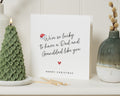 Christmas Card for Dad, Granddad Christmas Card, Christmas Card for Him, Dad and Granddad Card, Family Christmas Card