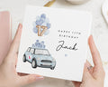 17th Birthday Card, Personalised Birthday Card for Him, 17th Birthday Card for Boy, Car Birthday Card, Son, Grandson, Nephew