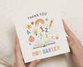 Teacher Thank You Card, Personalised Teacher Card, Thank You Teacher Card, Teaching Assistant Card, Nursery Teacher Card, School Thank You
