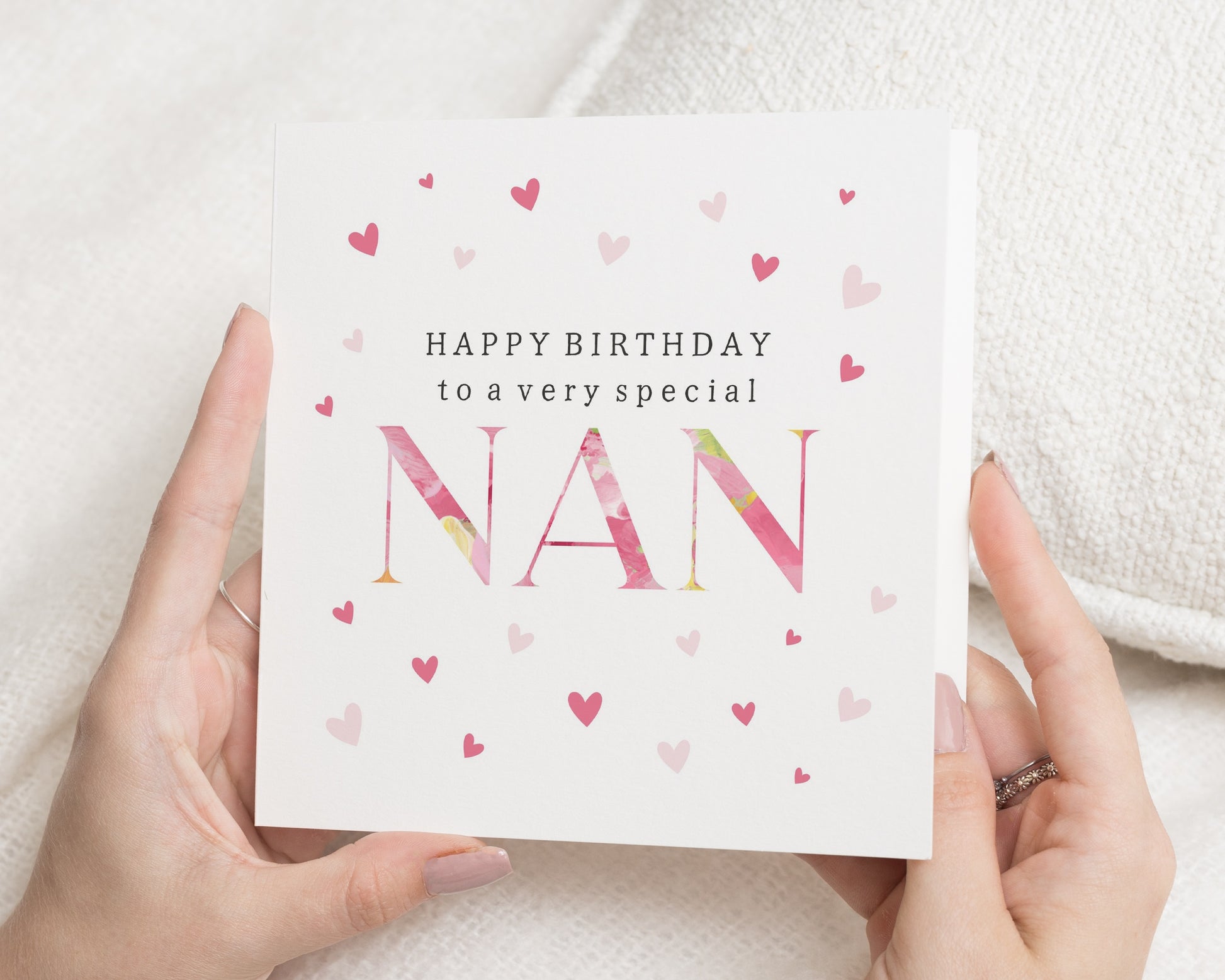 Birthday Card for Nan, Nan Birthday Card, Birthday Card for Grandma, Grandma Birthday Card, Birthday Card for Her, Floral Birthday Card