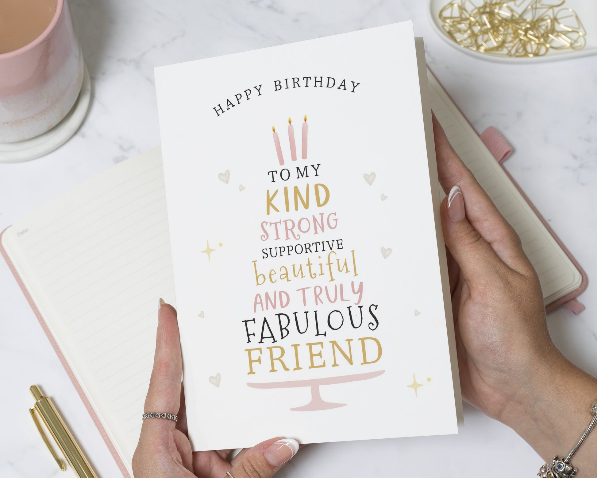 Birthday Card for Friend, Best Friend Birthday Card, Birthday Card for Her, Cute Friend Birthday Card, Simple Birthday Card for Women