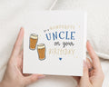 Uncle Birthday Card, Birthday Card for Uncle, Beer Theme Birthday Card, Simple Birthday Card for Him, Birthday Cards for Men