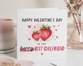Valentines Day Card for Girlfriend, Best Girlfriend Card, Cute Valentines Card, Funny Valentines Card for Her, Berry Pun Card