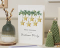 Personalised Christmas Card, Family Christmas Card, Christmas Card for Family, Custom Xmas Card, Star Christmas Card, Festive Card