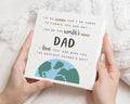 Fathers Day Card for Dad, Worlds Best Dad Card, Fathers Day Card from Daughter, Cute Fathers Day Card, Personalised Fathers Day Card
