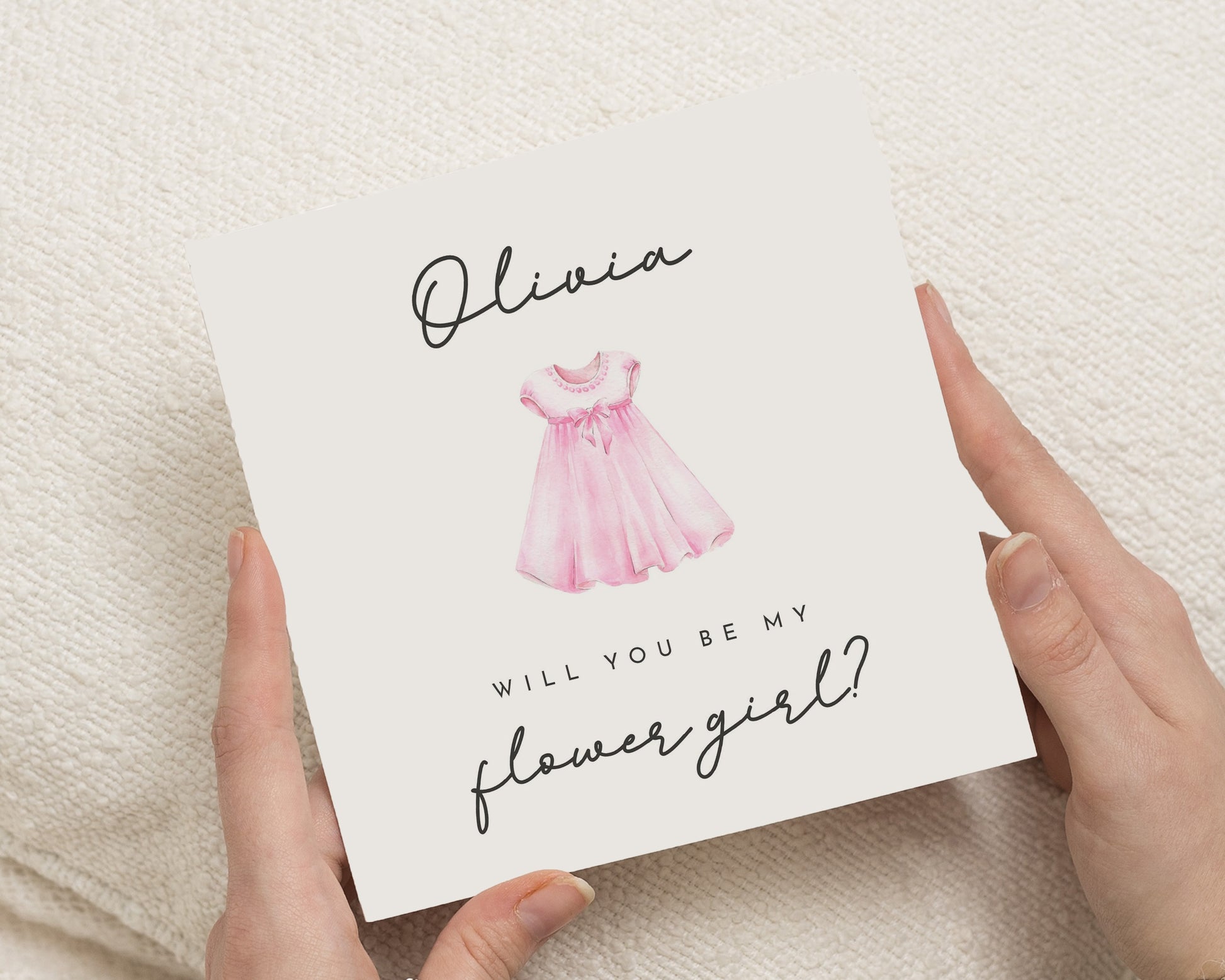 Will You Be My Flower Girl Card, Personalised Flower Girl Proposal Card, Flower Girl Card, Cute Wedding Party Card for Girls