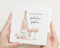 Personalised 50th Birthday Card, 50th Birthday Card for Her, Champagne Birthday Card, Personalised Birthday Card, 50th Birthday Cards