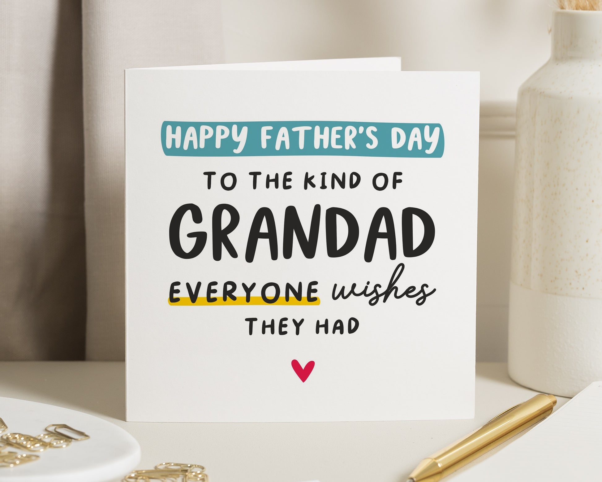 Fathers Day Card for Grandad, Grandad Fathers Day Card, Fathers Day Card from Grandchildren, Happy Fathers Day Grandad Card, Grandad Card