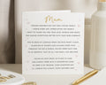 Mothers Day Card for Mum, Poem Mothers Day Card, Card for Her, Mother Daughter Card, Mum Card, Sentimental Mothers Day Card