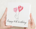 18th Birthday Card, Birthday Card for Her, Birthday Card for Daughter, Cute 18th Birthday Card, Heart Balloon Birthday Card