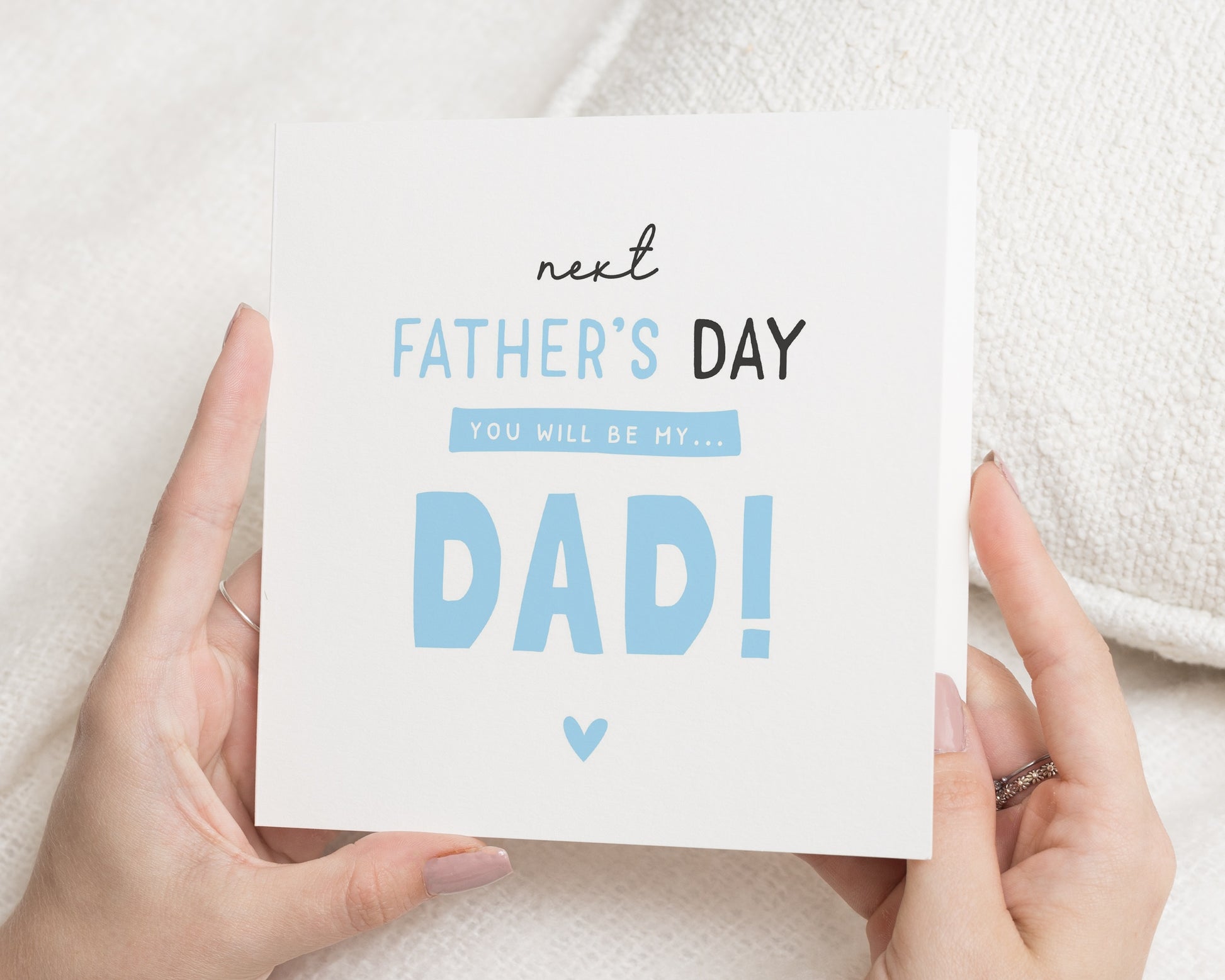 Father's Day Card for Dad to Be, First Father's Day Card, Pregnancy Announcement Card, Daddy to Be Card, From the Bump Card