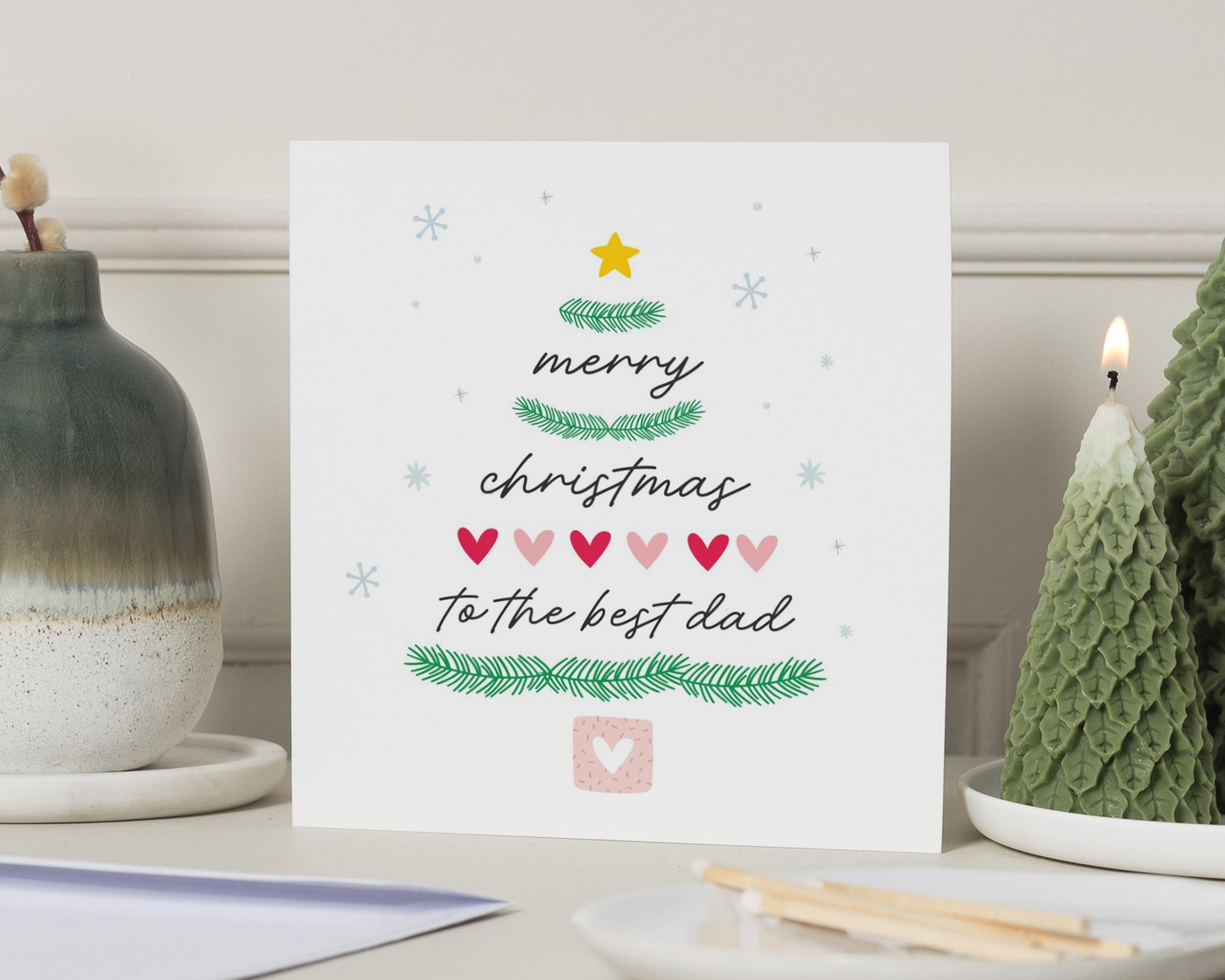 Christmas Card for Dad, Best Dad Christmas Card, Christmas Card for Him, Cute Christmas Card, Personalised Christmas Card for Dad
