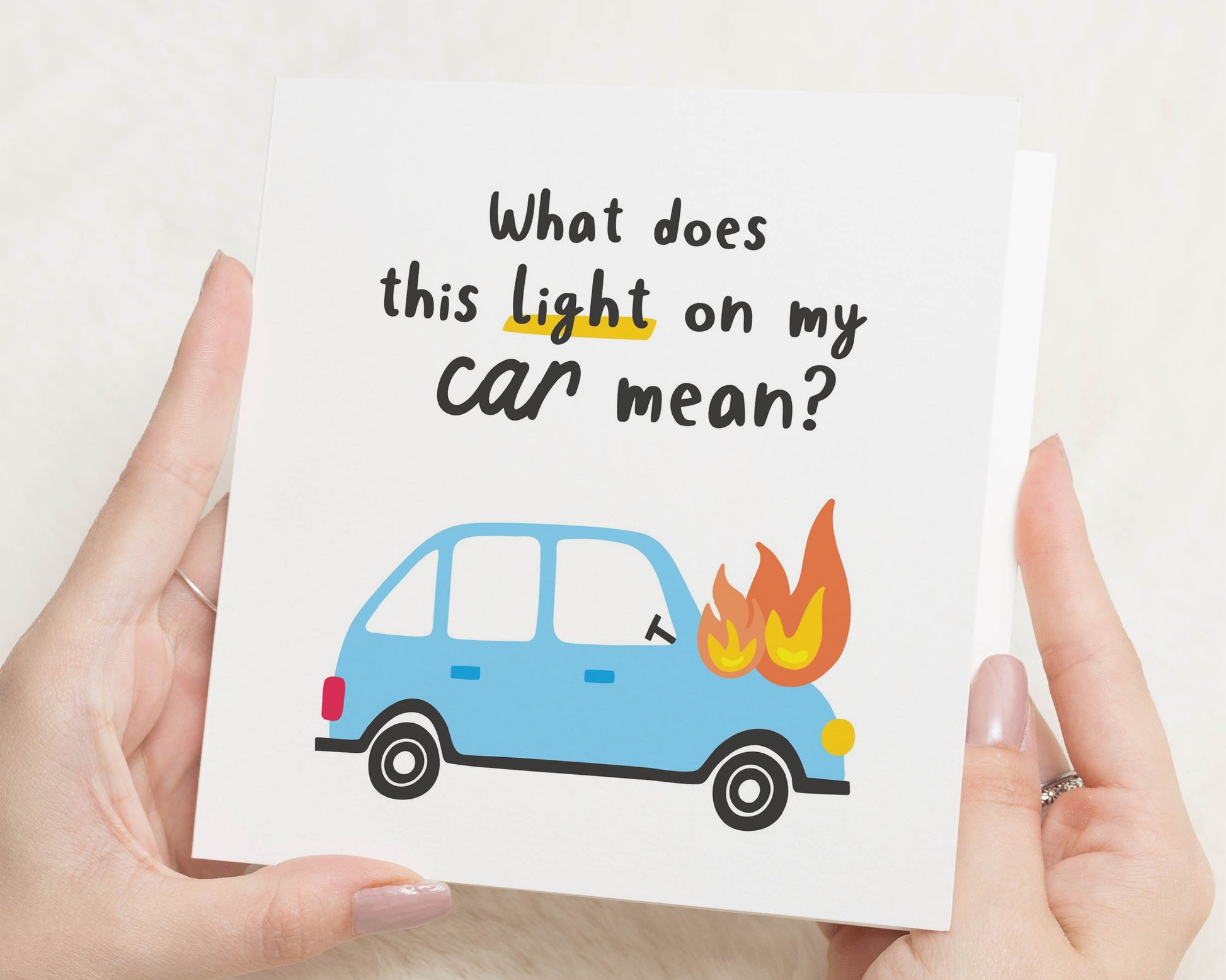 Funny Birthday Card, Birthday Card for Him, Car Birthday Card, Birthday Card for Dad, Birthday Card for Friend, Car Lover Birthday Card