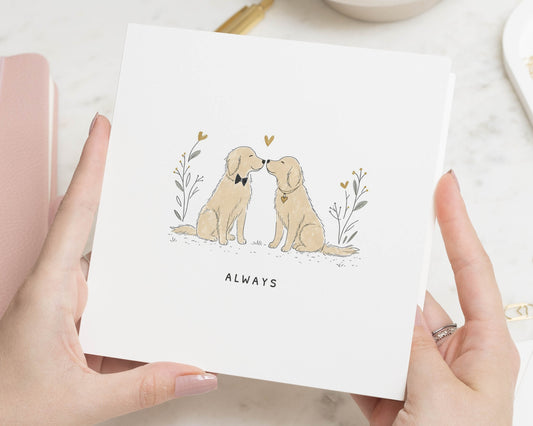Anniversary Card for Husband, Anniversary Card for Wife, Valentines Day Card, Dog Anniversary Card, Romantic Card for Partner